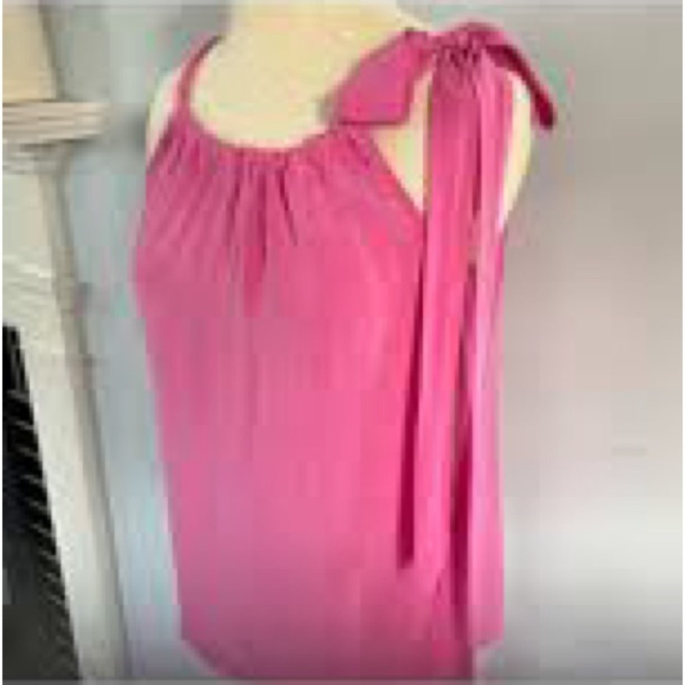 Silk Banana Republic Fuchsia Sleeveless Top 634